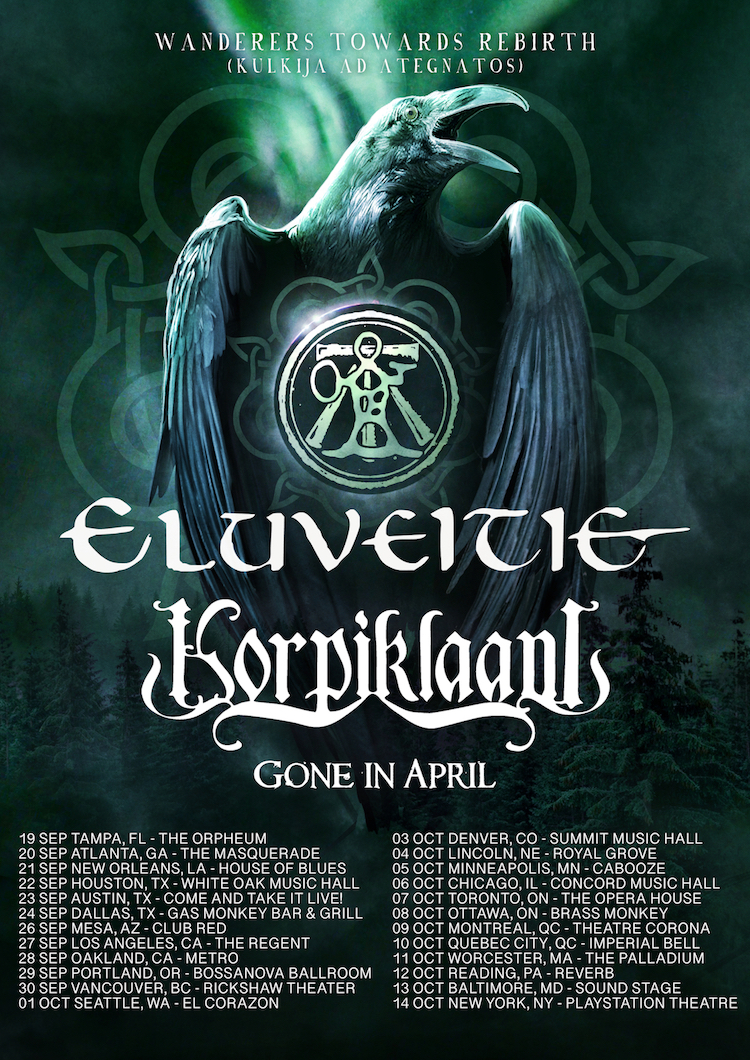 2019 North American Tour Gone in April Eluveitie Korpiklaani